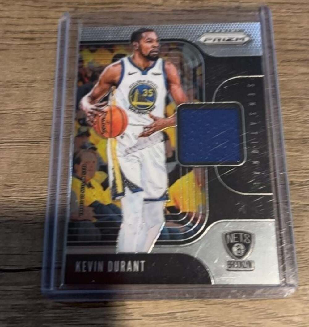 2019-20 Panini Prizm Sensational Swatches Kevin Durant Jersey Relic Card SS-KDU